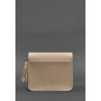 Шкіряна жіноча бохо-сумка Лілу світло-бежева краст Blancnote BN-BAG-3-light-beige - Фотографія № 103