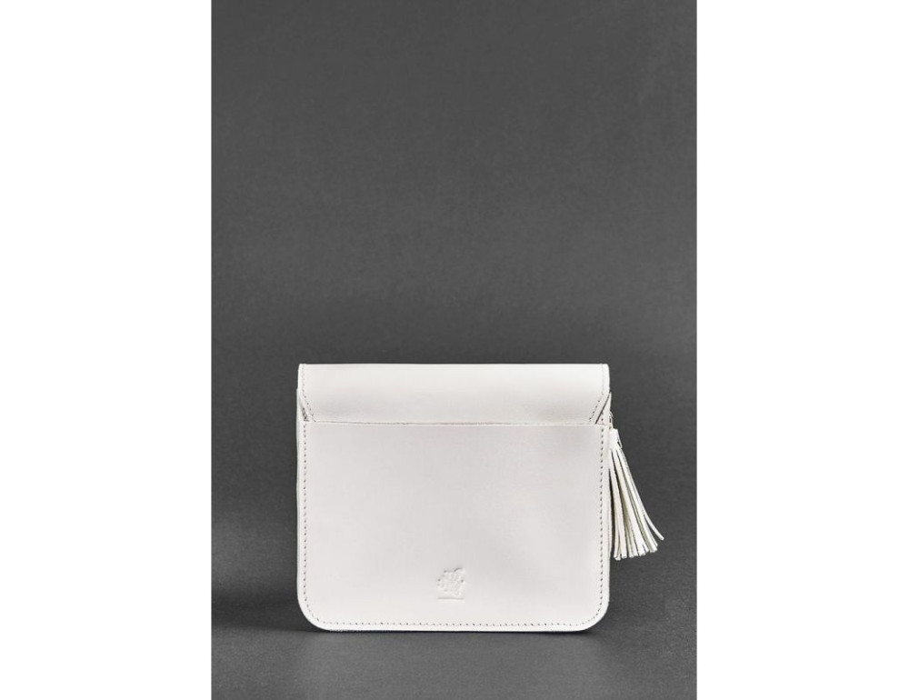 Біла шкіряна маленька сумочка Blancnote BN-BAG-3-LIGHT - Фотографія № 4