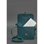 Зелена шкіряна сумочка через плече Blancnote BN-BAG-3-malachite - Фотографія № 102