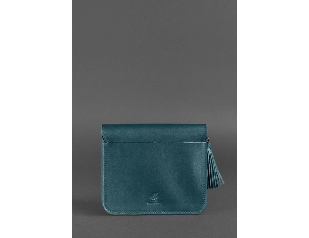 Зелена шкіряна сумочка через плече Blancnote BN-BAG-3-malachite - Фотографія № 5