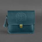Зелена шкіряна сумочка через плече Blancnote BN-BAG-3-malachite - Фотографія № 109