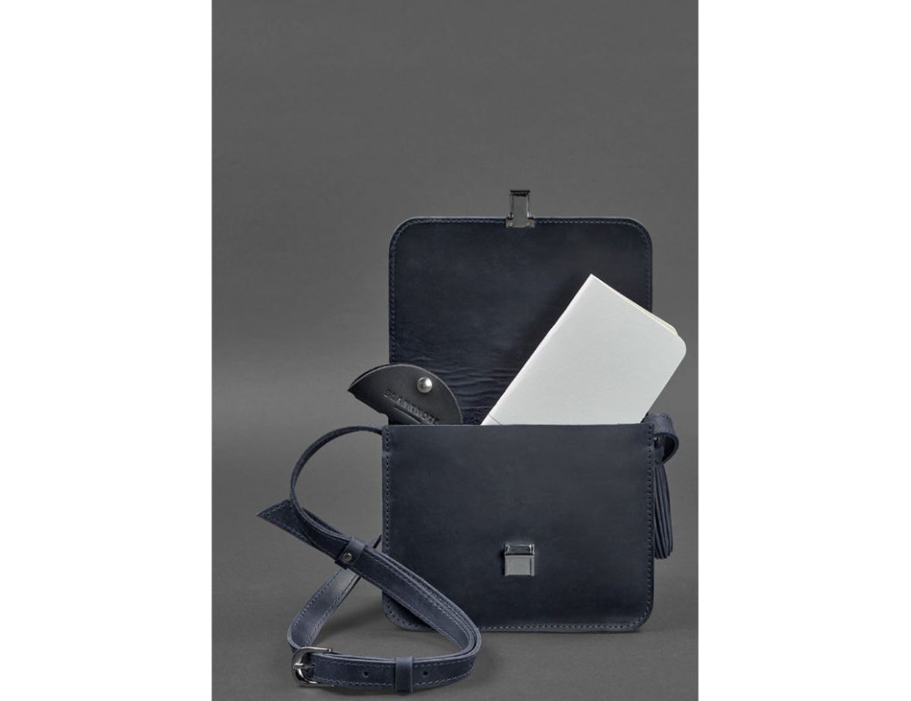 Шкіряна сумка через плече Blanknote bn-bag-3-nn-man - Фотографія № 3