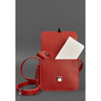 Шкіряна жіноча бохо сумка Лілу червона Blanknote BN-BAG-3-red - Фотографія № 102
