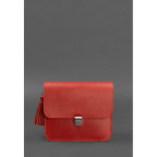 Шкіряна жіноча бохо сумка Лілу червона Blanknote BN-BAG-3-red - Фотографія № 105