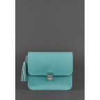 Бірюзова шкіряна сумочка Blanknote BN-BAG-3-tiffany - Фотографія № 105