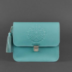 Бірюзова шкіряна сумочка Blanknote BN-BAG-3-tiffany - Фотографія № 106