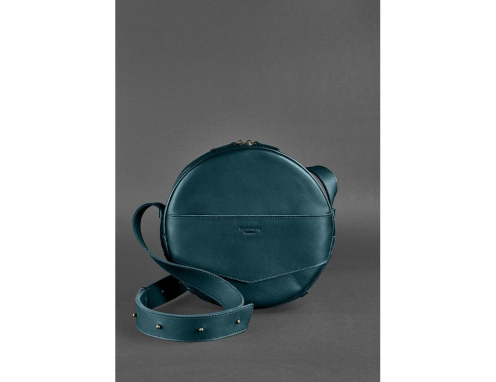 Круглая сумка-рюкзак maxi blanknote BN-BAG-30-malachite зелёный - Фото № 2