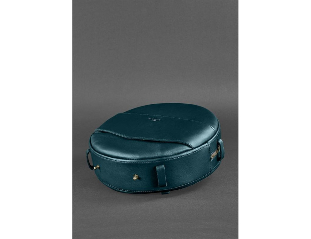 Круглая сумка-рюкзак maxi blanknote BN-BAG-30-malachite зелёный - Фото № 4
