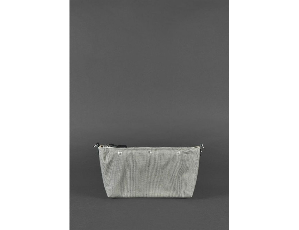 Шкіряна плетена сумка Пазл S чорна Krast Blancnote BN-BAG-31-g - Фотографія № 4