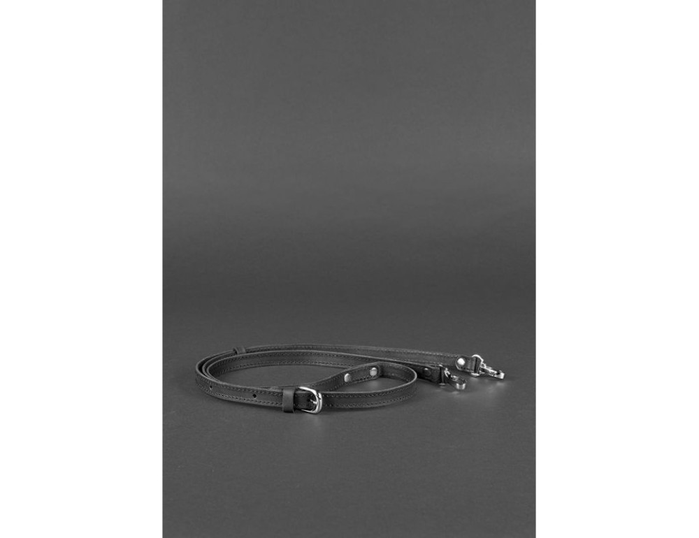 Шкіряна плетена сумка Пазл S чорна Krast Blancnote BN-BAG-31-g - Фотографія № 7