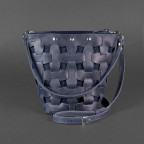 Шкіряна плетена сумка Пазл M синя Crazy Horse Blancnote BN-BAG-32-nn - Фотографія № 106