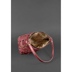 Шкіряна плетена сумка Пазл M бордова Krast Blancnote BN-BAG-32-vin - Фотографія № 104