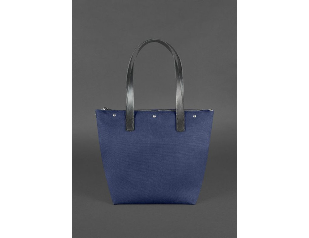 Шкіряна плетена сумка Пазл L чорна Crazy Horse Blancnote BN-BAG-33-g-kr - Фотографія № 4