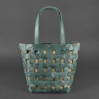 Шкіряна плетена сумка Пазл L зелена Crazy Horse Blancnote BN-BAG-33-iz - Фотографія № 106 Шкіряна плетена сумка Пазл L зелена Crazy Horse Blancnote BN-BAG-33-iz - Фотографія № 106