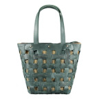 Шкіряна плетена сумка Пазл L зелена Crazy Horse Blancnote BN-BAG-33-iz - Фотографія № 107 Шкіряна плетена сумка Пазл L зелена Crazy Horse Blancnote BN-BAG-33-iz - Фотографія № 107