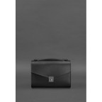 Чорна шкіряна сумка через плече Blanknote BN-BAG-35-G - Фотографія № 101