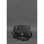 Чорна шкіряна сумка через плече Blanknote BN-BAG-35-G - Фотографія № 103