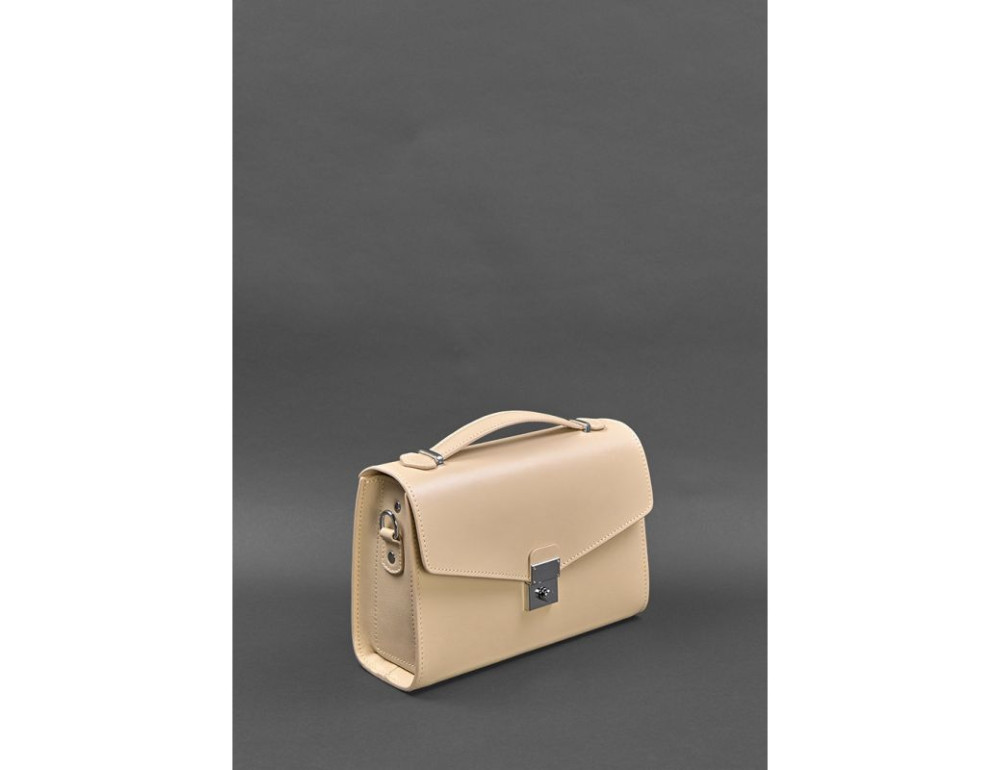 Жіноча шкіряна сумка-кроссбоді Lola світло-бежева BN-BAG-35-light-beige - Фотографія № 2