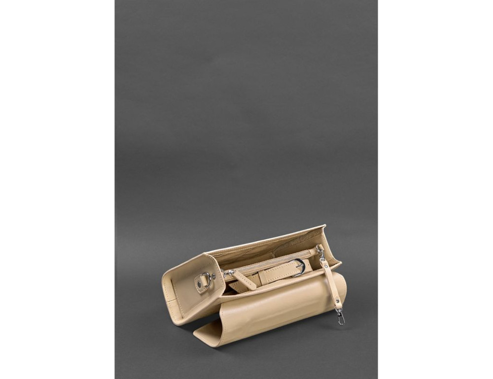 Жіноча шкіряна сумка-кроссбоді Lola світло-бежева BN-BAG-35-light-beige - Фотографія № 5