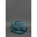 Зелена шкіряна сумка через плече Blanknote BN-BAG-35-MALACHITE - Фотографія № 103