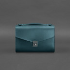 Зелена шкіряна сумка через плече Blanknote BN-BAG-35-MALACHITE - Фотографія № 106