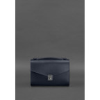 Темно-синя шкіряна сумка через плече BN-BAG-35-NAVY-BLUE - Фотографія № 101