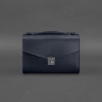 Темно-синя шкіряна сумка через плече BN-BAG-35-NAVY-BLUE - Фотографія № 106