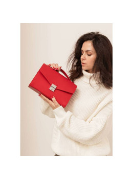 Жіноча шкіряна сумка-кроссбоді Lola червона BN-BAG-35-red
