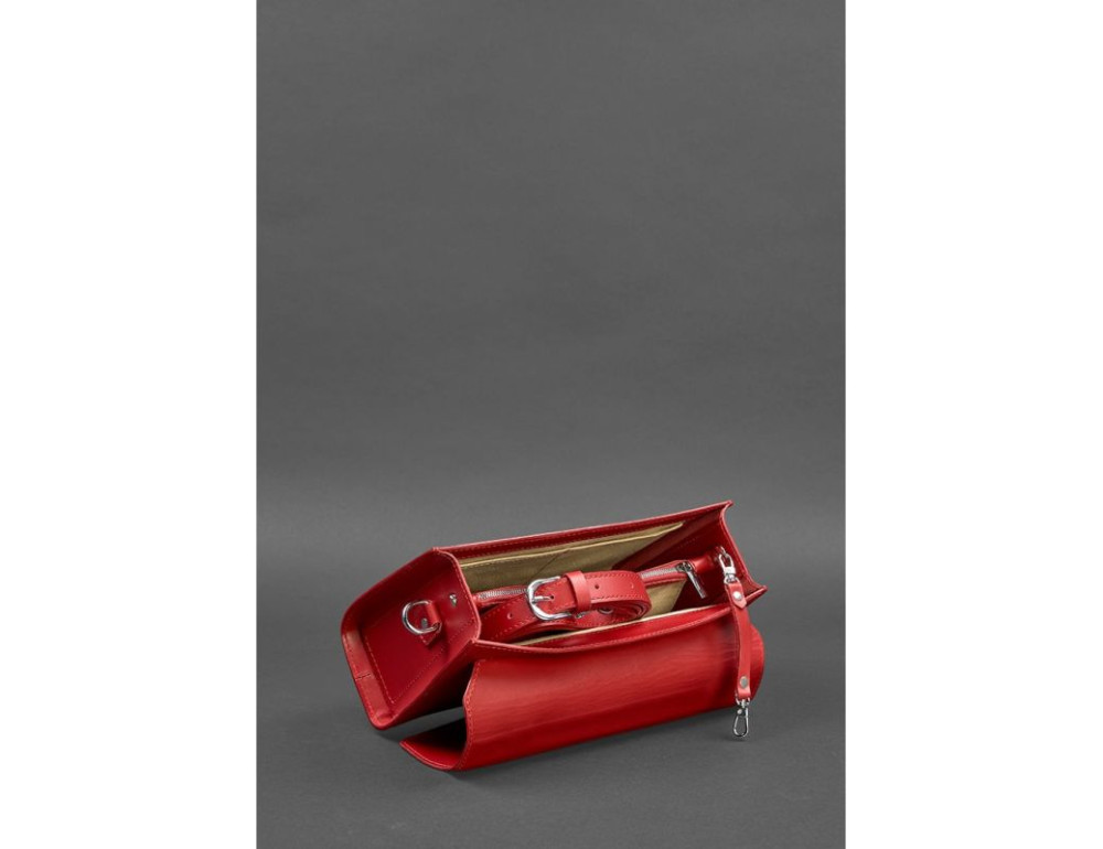 Жіноча шкіряна сумка-кроссбоді Lola червона BN-BAG-35-red - Фотографія № 5