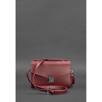 Бордова шкіряна сумка через плече BN-BAG-35-VIN - Фотографія № 103