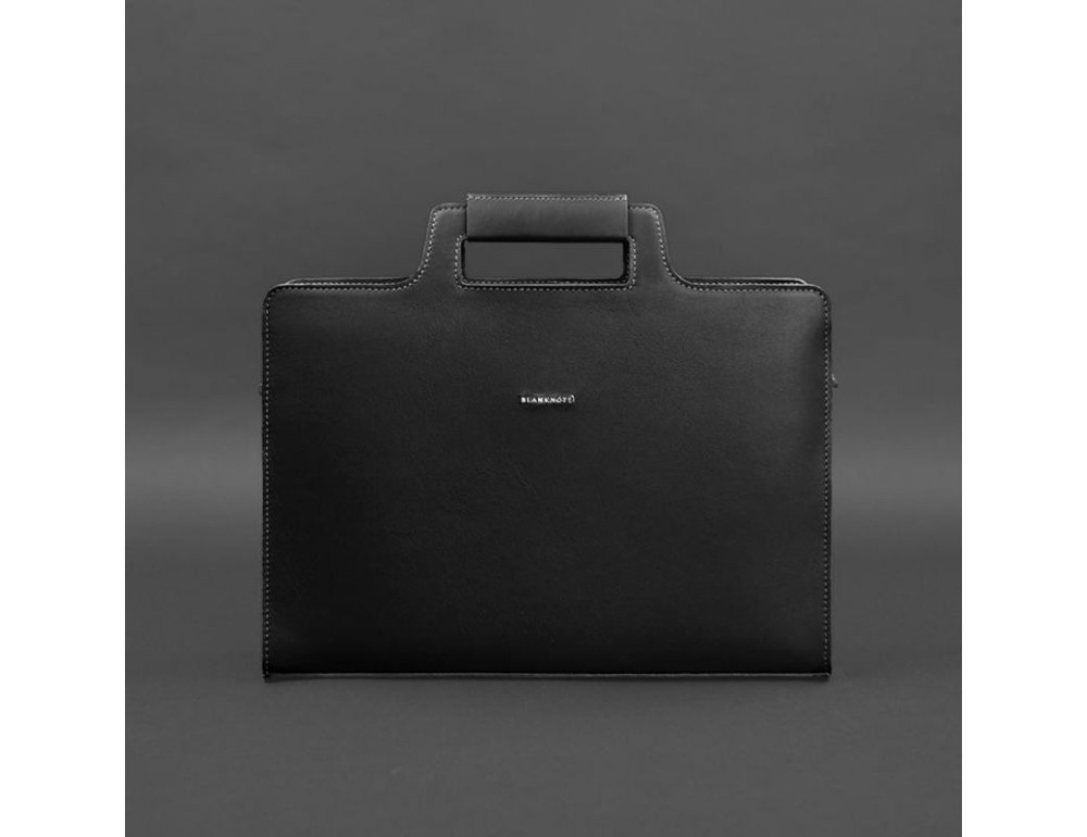 Чорна жіноча сумка для документів Blanknote BN-BAG-36-g - Фотографія № 8