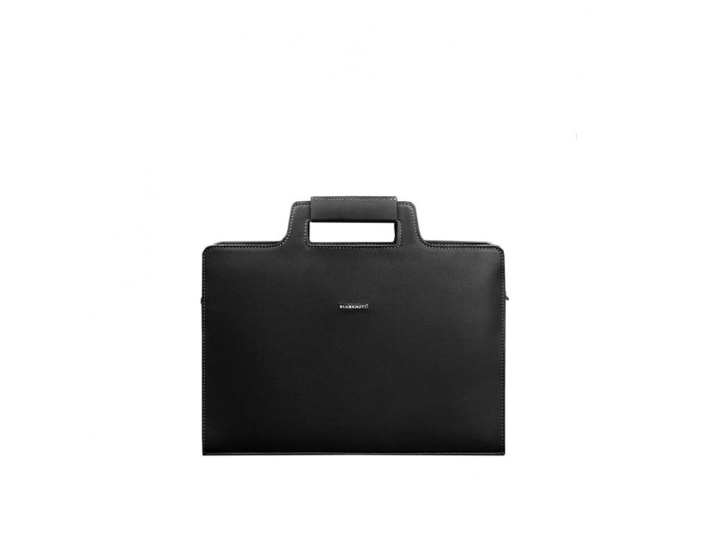 Чорна жіноча сумка для документів Blanknote BN-BAG-36-g - Фотографія № 9