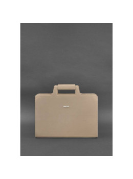 Світло-бежева жіноча сумка під ноутбук та документи Blanknote BN-BAG-36-light-beige