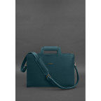 Зелений жіночий шкіряний портфель Blanknote BN-BAG-36-MALACHITE - Фотографія № 103