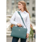 Зелений жіночий шкіряний портфель Blanknote BN-BAG-36-MALACHITE - Фотографія № 105
