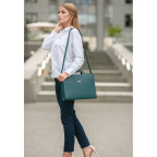 Зелений жіночий шкіряний портфель Blanknote BN-BAG-36-MALACHITE - Фотографія № 106