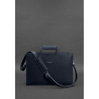 Темно-синя шкіряна сумка для документів Blanknote BN-BAG-36-NAVY-BLUE - Фотографія № 102