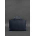 Темно-синя шкіряна сумка для документів Blanknote BN-BAG-36-NAVY-BLUE - Фотографія № 103