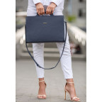 Темно-синя шкіряна сумка для документів Blanknote BN-BAG-36-NAVY-BLUE - Фотографія № 106