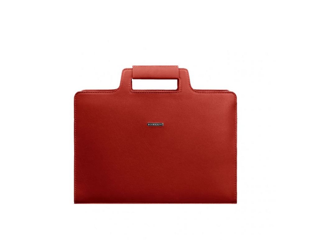 Червоний жіночий шкіряний портфель Blanknote BN-BAG-36-red - Фотографія № 9