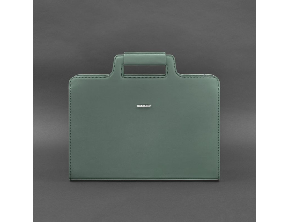 Жіноча шкіряна сумка для ноутбука та документів бірюзова Blancnote BN-BAG-36-tiffany - Фотографія № 5