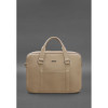 Кожаная сумка для ноутбука и документов светло-бежевая Blanknote BN-BAG-37-light-beige