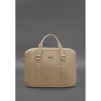 Шкіряна сумка для ноутбука та документів світло-бежева Blanknote BN-BAG-37-light-beige - Фотографія № 100