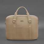 Шкіряна сумка для ноутбука та документів світло-бежева Blanknote BN-BAG-37-light-beige - Фотографія № 104