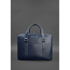 Синя шкіряна сумка під документи унісекс Blanknote BN-BAG-37-navy-blue - Фотографія № 101