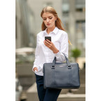 Синя шкіряна сумка під документи унісекс Blanknote BN-BAG-37-navy-blue - Фотографія № 108