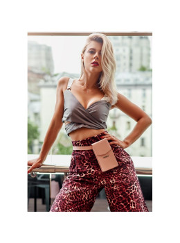 Розовая женская сумка на пояс-чехол Blanknote BN-BAG-38-1-PINK