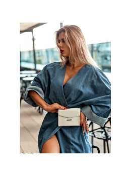 Женская кожаная сумка поясная/кроссбоди Mini белая BN-BAG-38-2-light