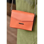 Жіноча шкіряна сумка поясна/кроссбоді Mini Живий корал BN-BAG-38-2-living-coral - Фотографія № 100