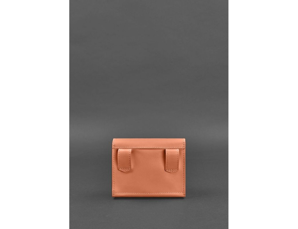 Жіноча шкіряна сумка поясна/кроссбоді Mini Живий корал BN-BAG-38-2-living-coral - Фотографія № 4
